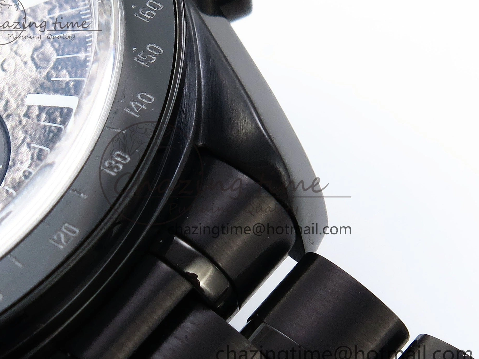 0515 Speedmaster Black Benom PVD Moon RMF Best Edition on PVD Bracelet Lemania HW WrinkleFree 7727